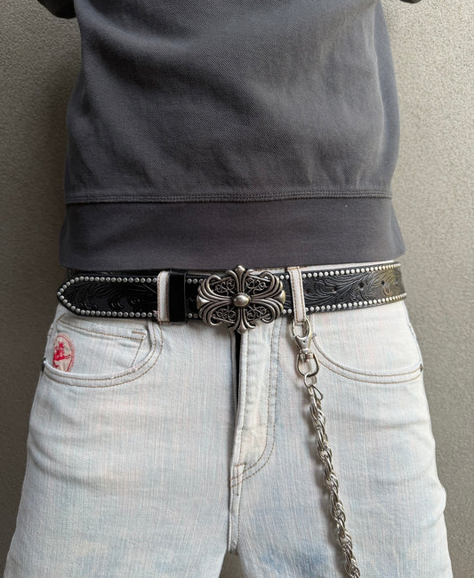 CROSS BUCKLE BELT