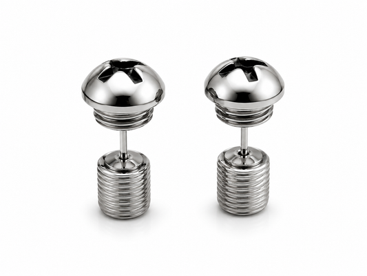 SCREW BOLT EARRINGS