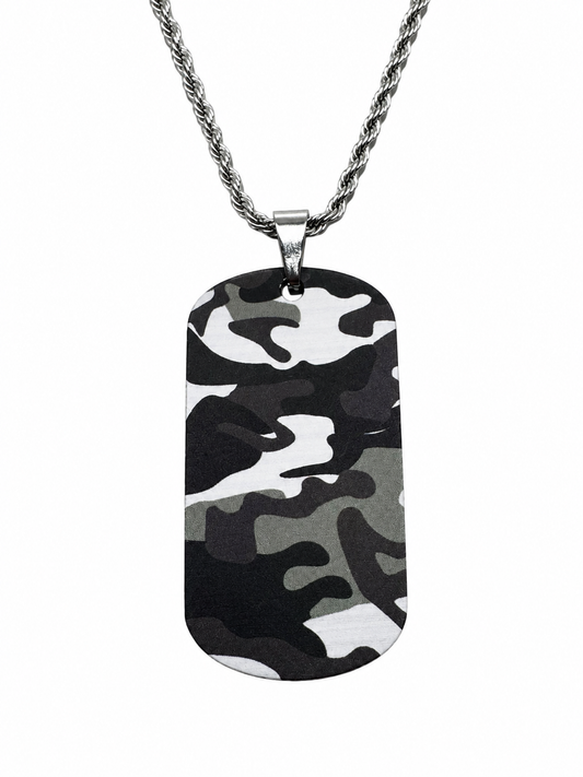 CAMO DOG TAG CHAIN