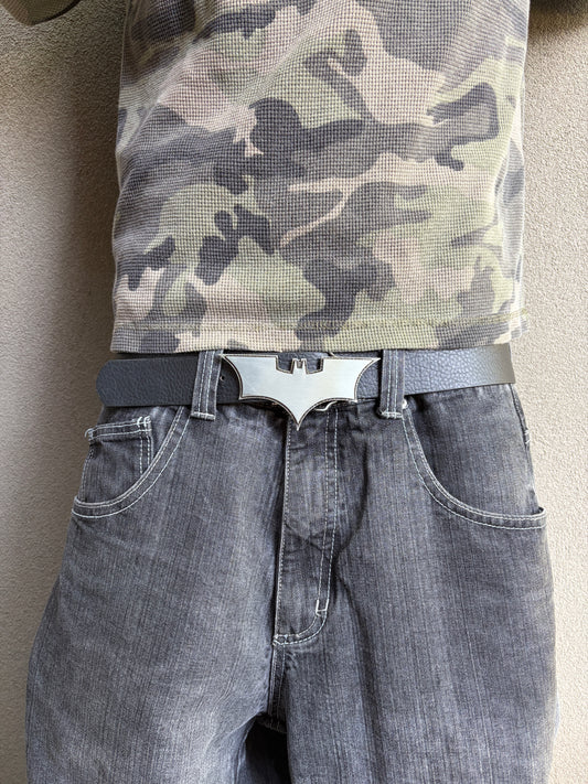 SILVER BATMAN BELT