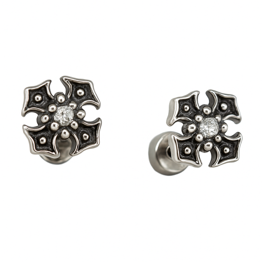 GREEK ONYX STUD
