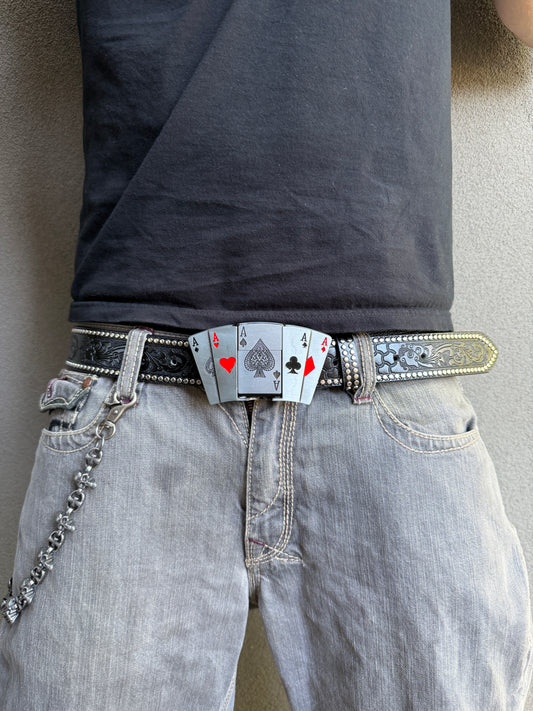 CRIMSON CARDS LIGHTER BELT