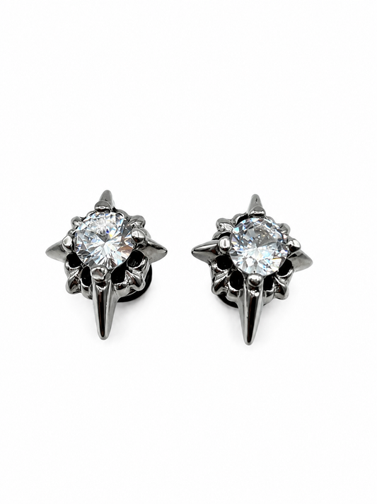 DIAMOND STAR STUD EARRINGS