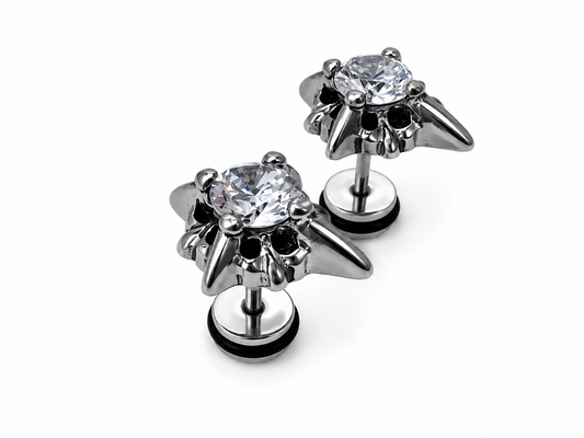 DIAMOND STAR STUD EARRINGS