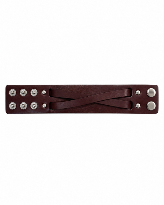 CROSS LEATHER BRACELET