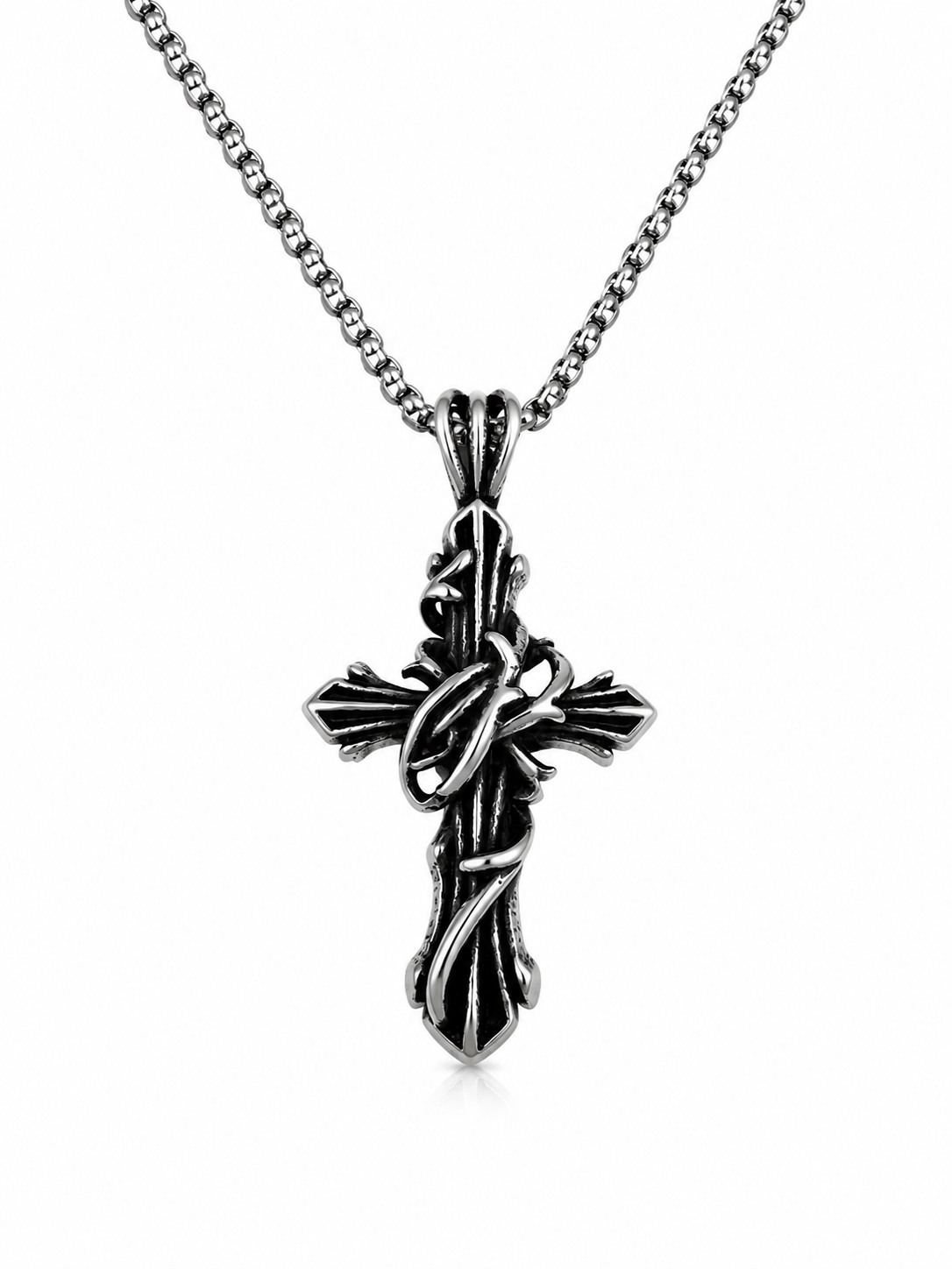 THORN-BOUND CROSS CHAIN