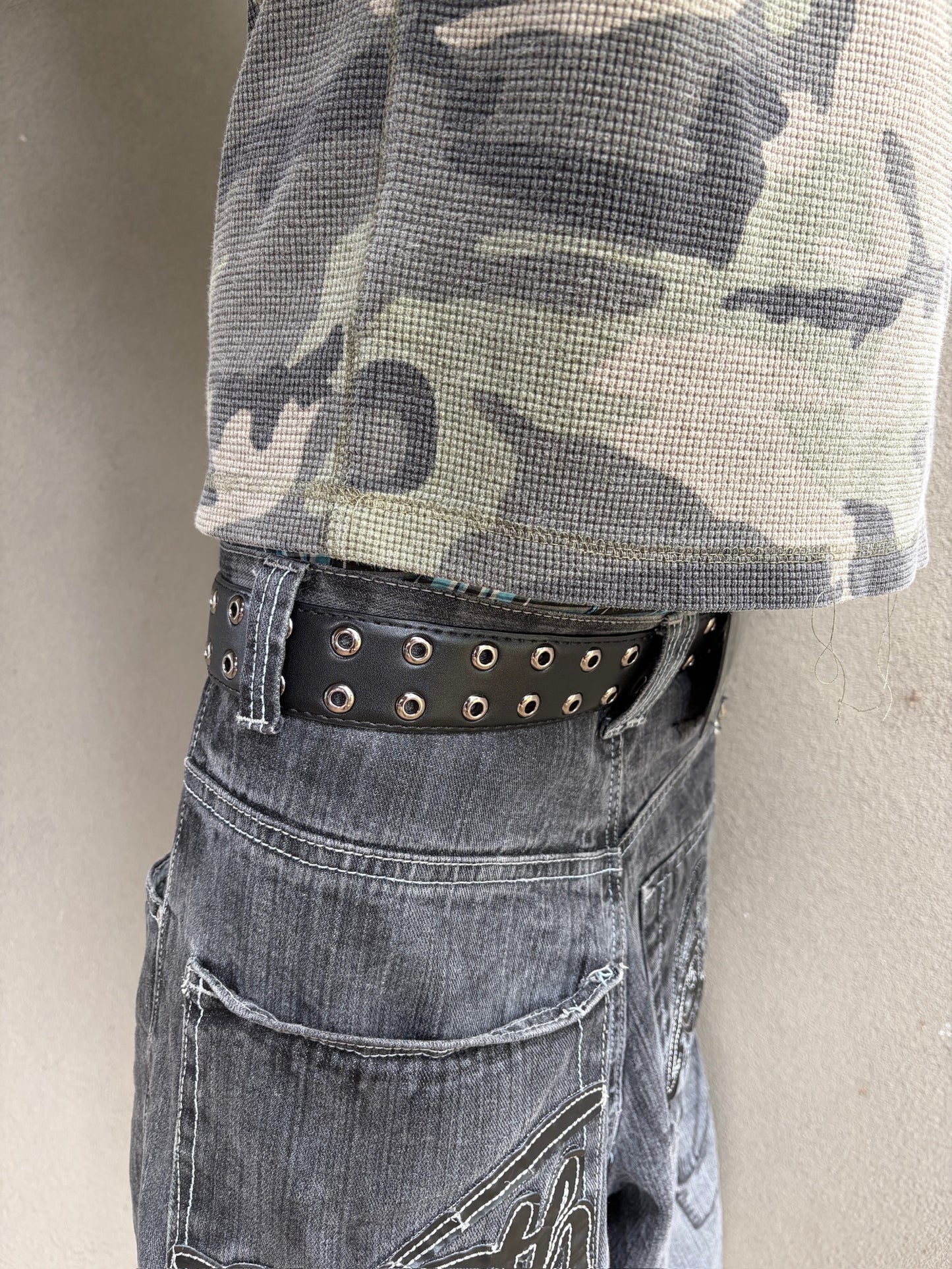 DOUBLE STUDDED BELT