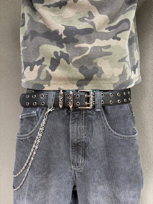 DOUBLE STUDDED BELT