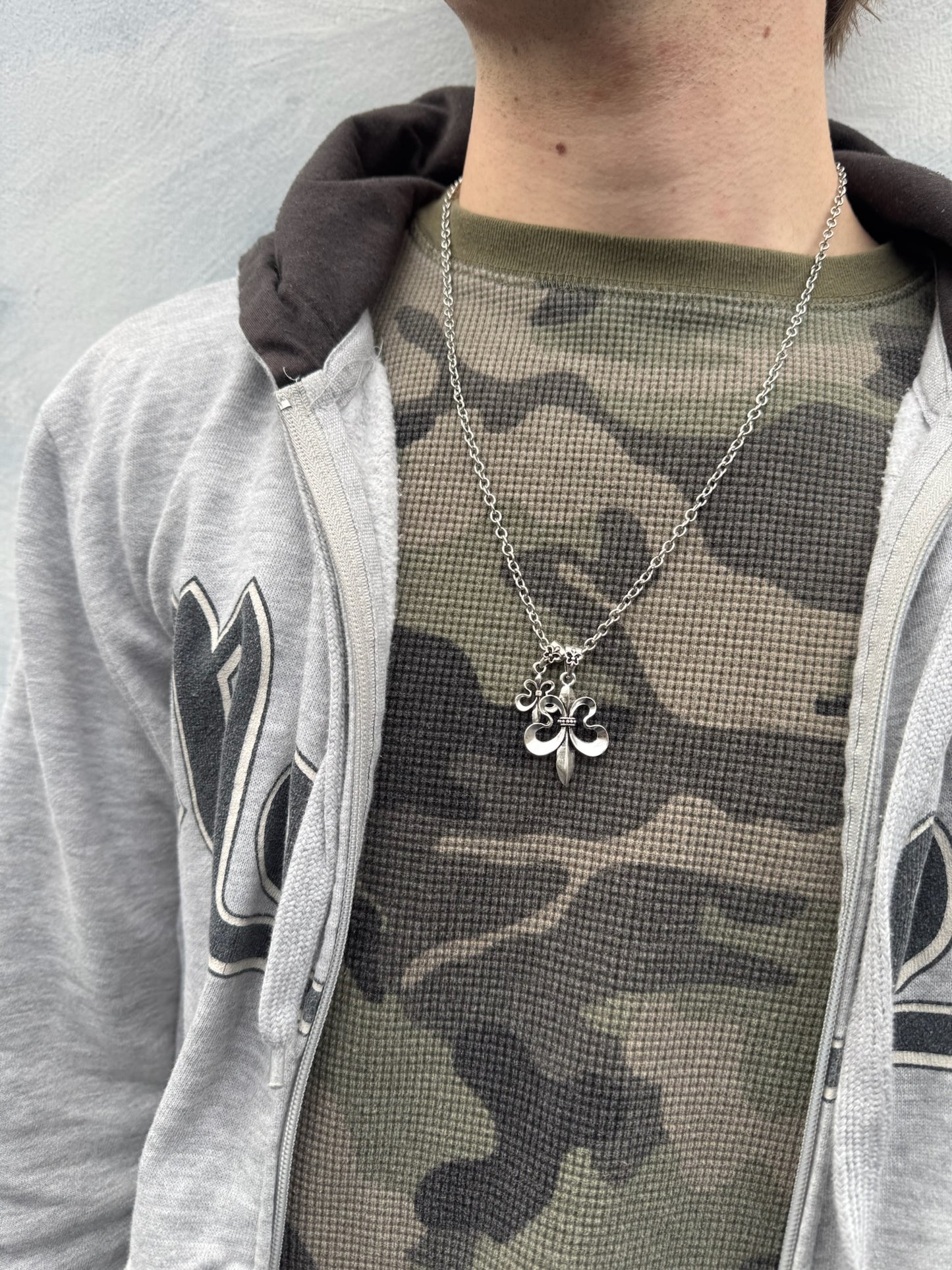 DOUBLE FLEUR DE LIS NECKLACE