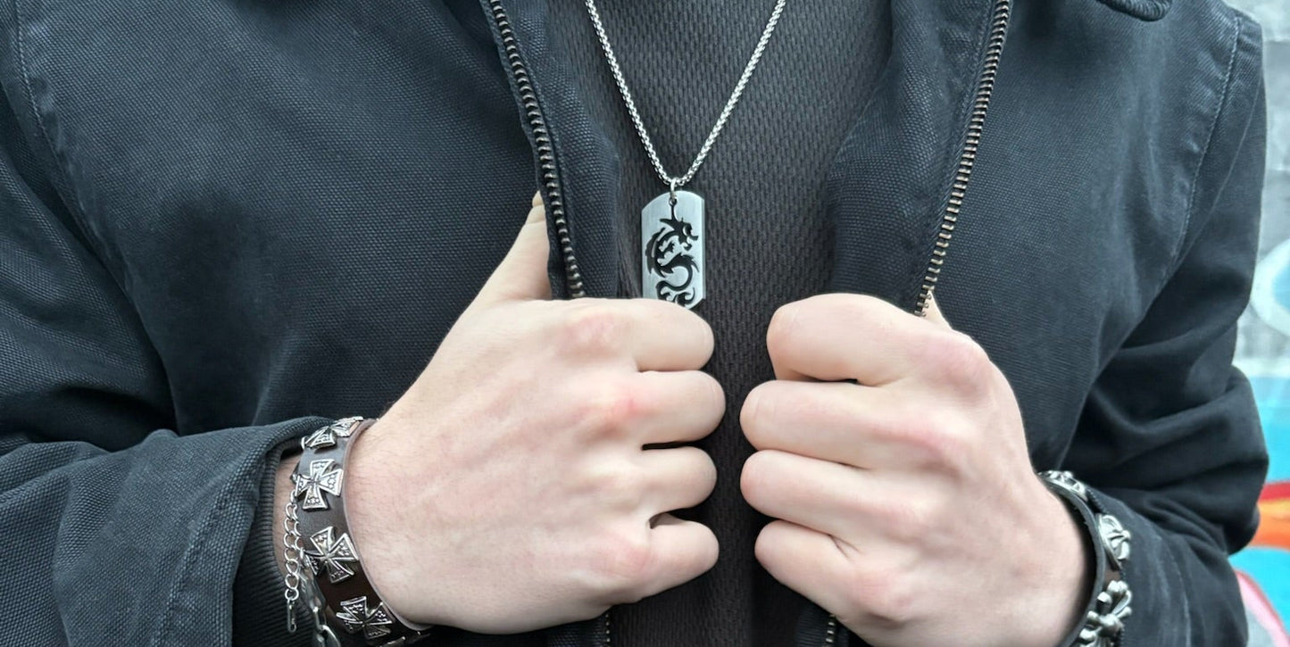 DRAGON TAG NECKLACE