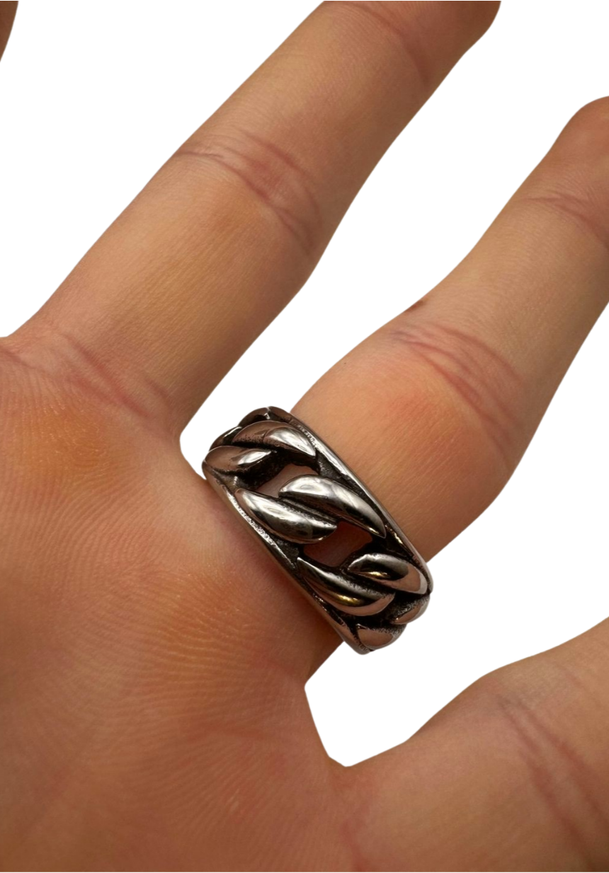 SILVER SPIRAL RING