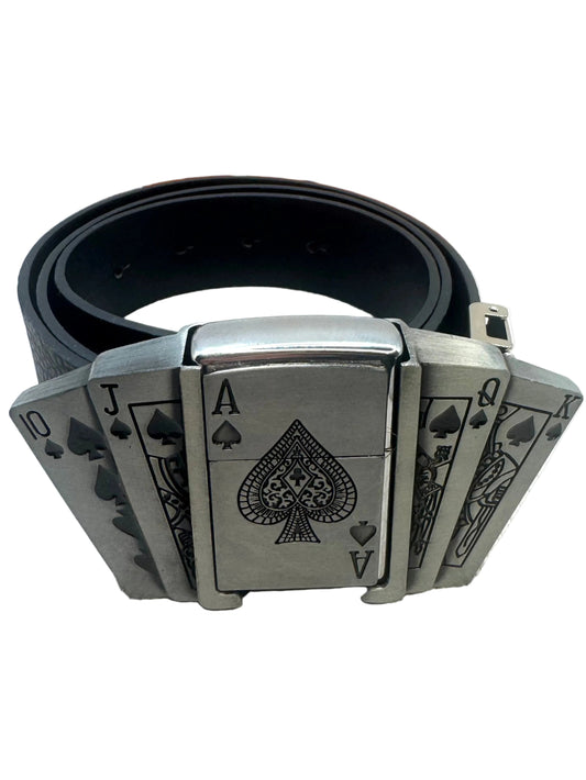 PLAYING CARDS LIGHTER BELT
