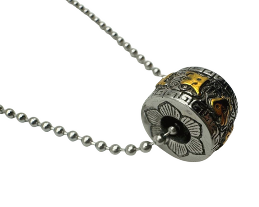 SILVER ANCIENT SCROLL PENDANT