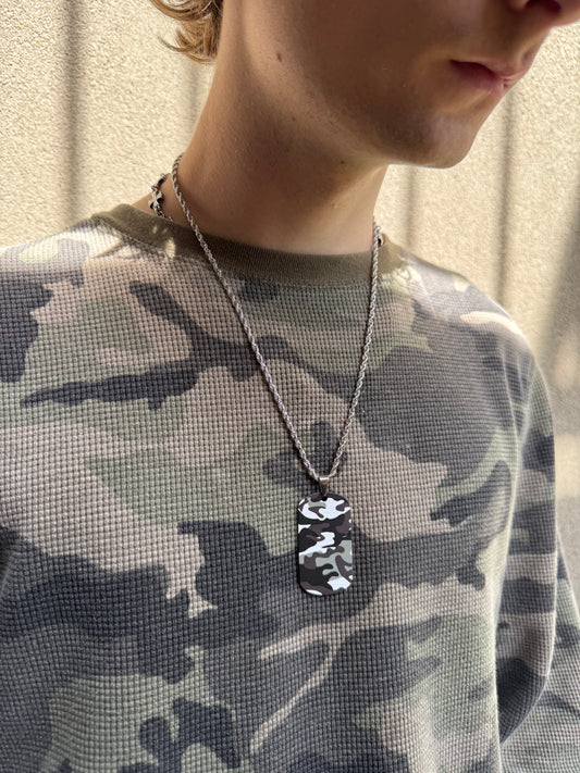 CAMO DOG TAG CHAIN
