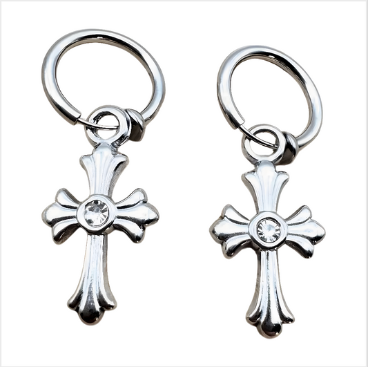 SILVER GOTHIC CROSS