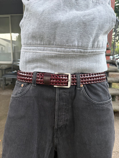 WOVEN LEATHER BELT