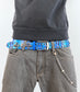 Fleur studded belt