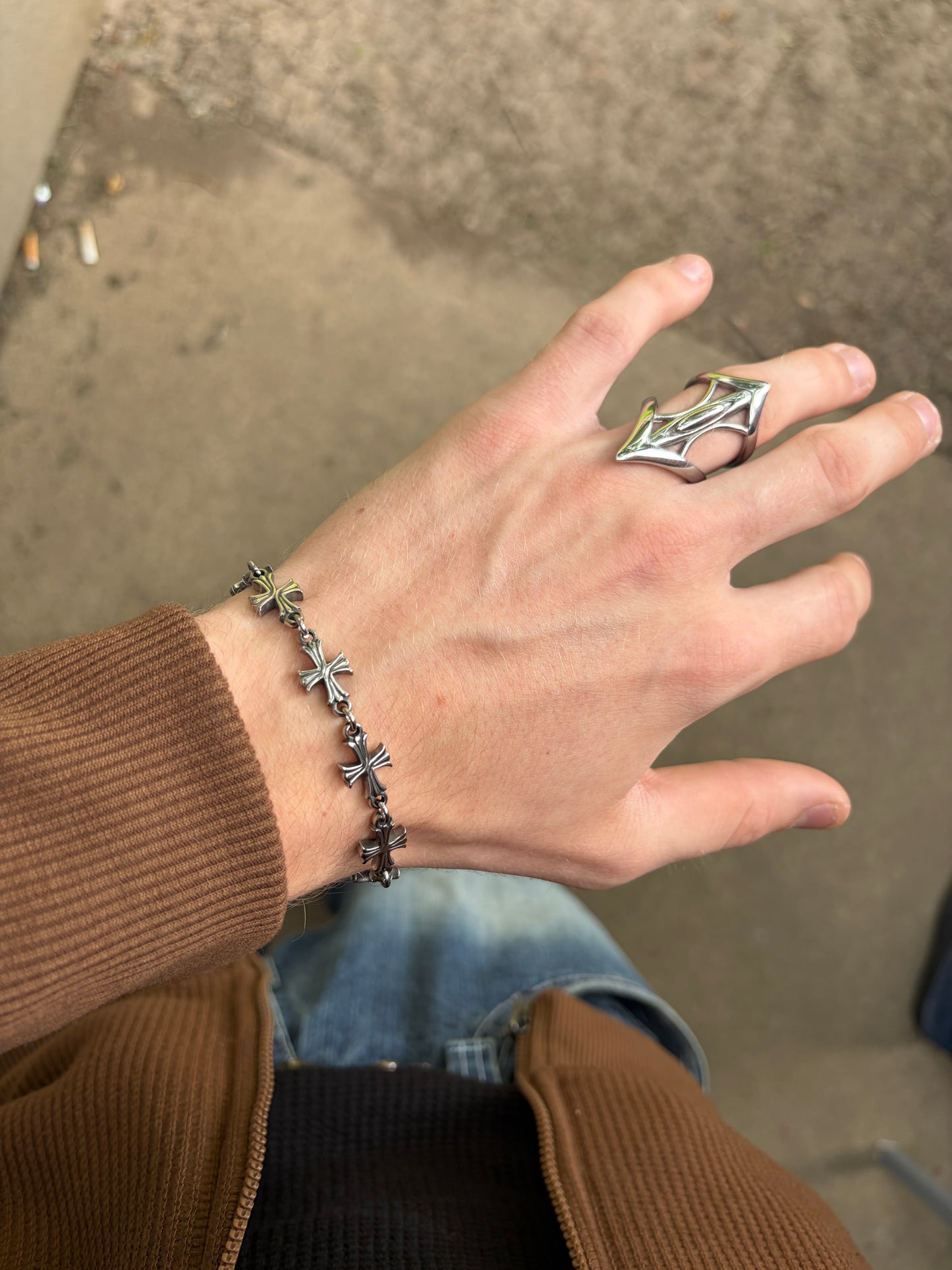 FORGED CROSS BRACELET