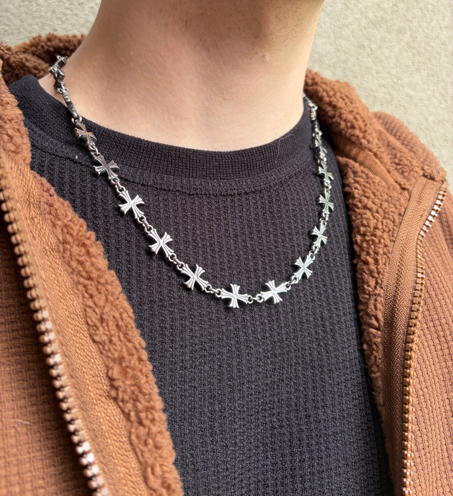 FORGED CROSS NECKLACE