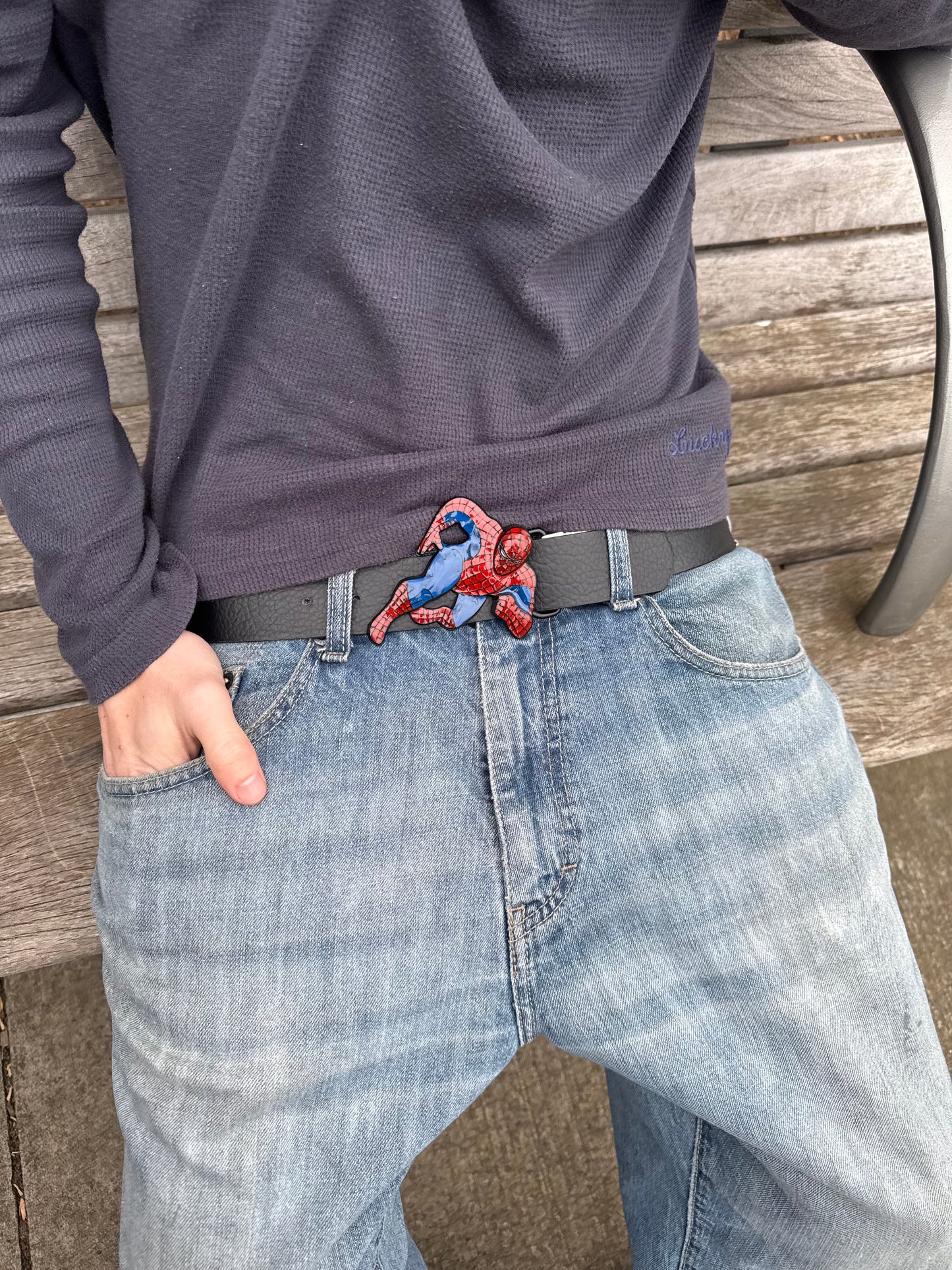 THE AMAZING SPIDER-MAN LEATHER BELT