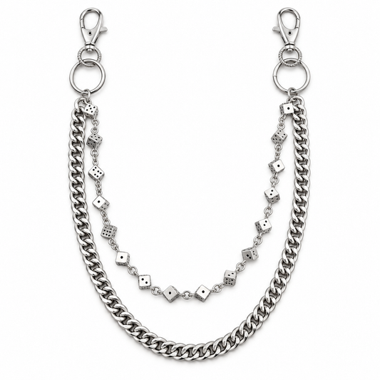 DOUBLE DICE CHAIN BELT
