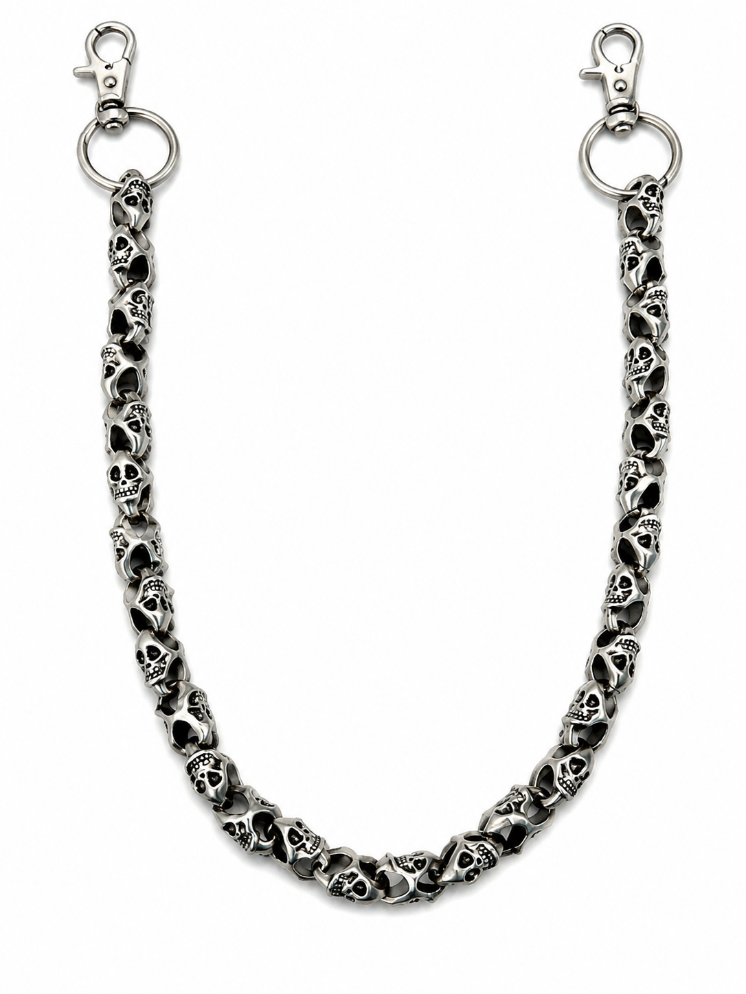 SKULL-BOUND CHAIN BELT