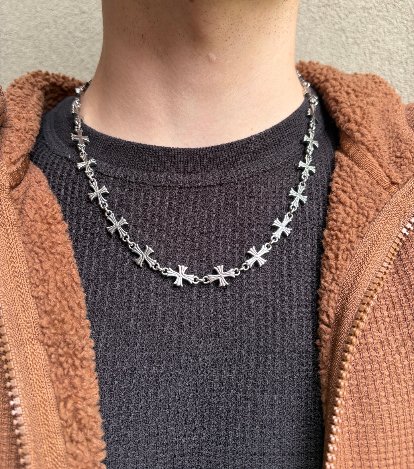 FORGED CROSS NECKLACE