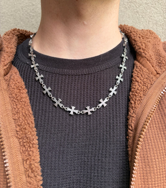 FORGED CROSS NECKLACE