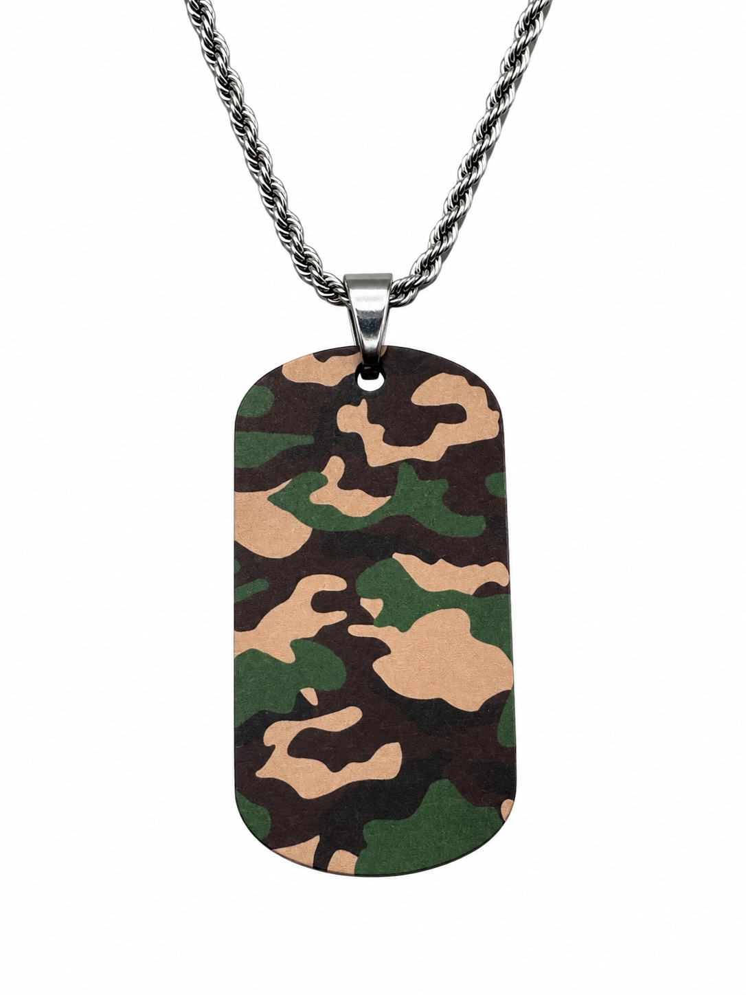 CAMO DOG TAG CHAIN