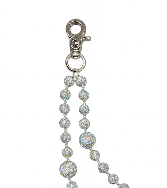 MULTI COLOR BEADED CYSTAL DOUBLE BELT CHAIN