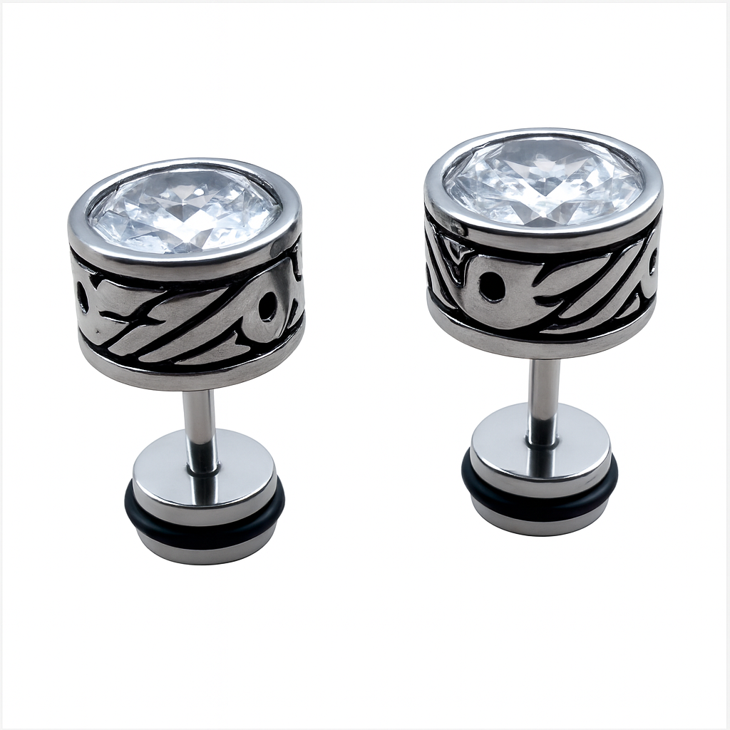 POLISHED CRYSTAL STUDS