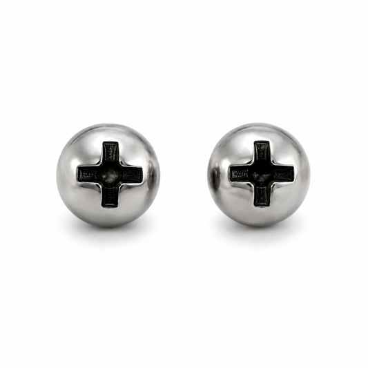 SCREW BOLT EARRINGS
