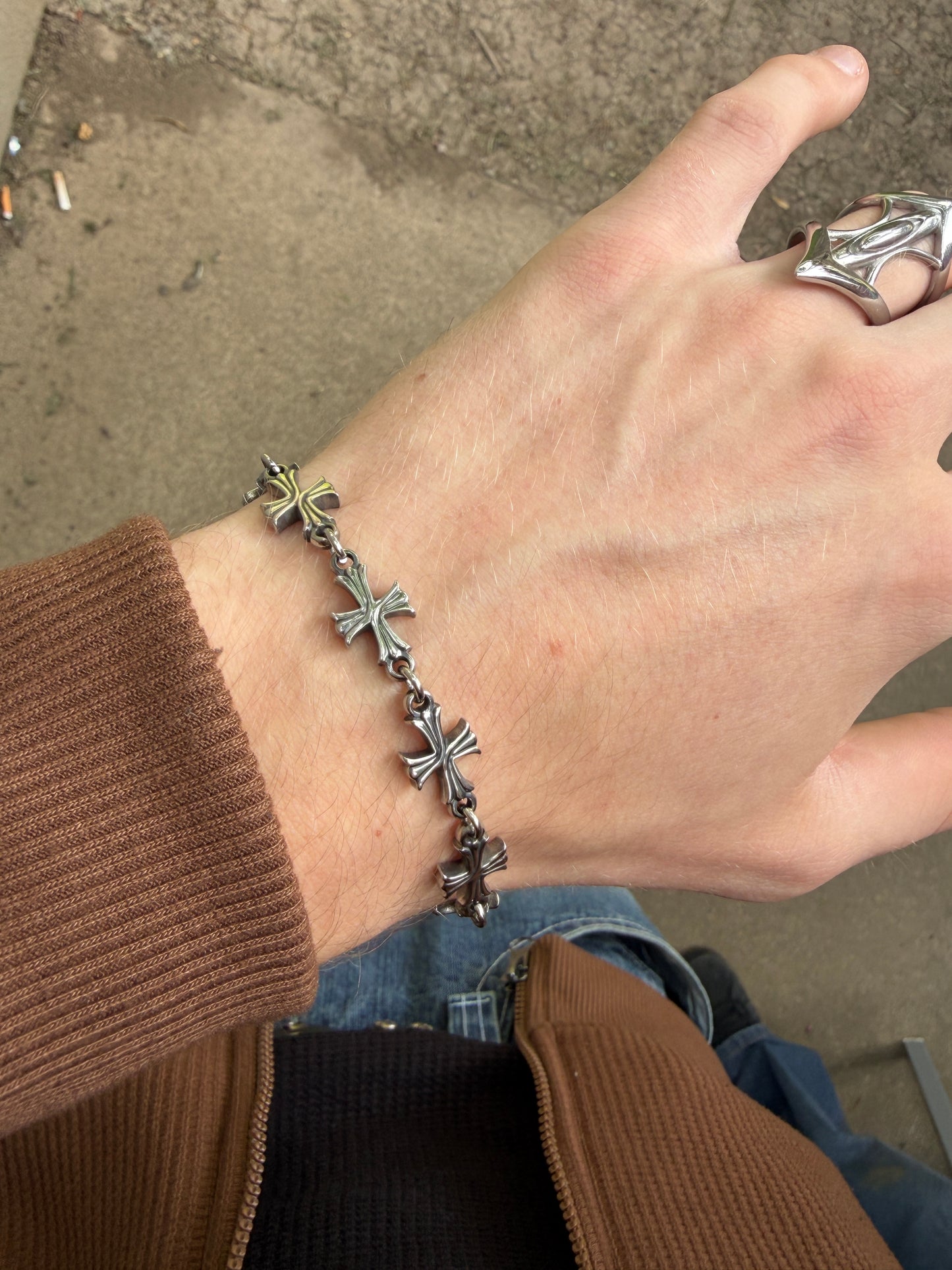 FORGED CROSS BRACELET