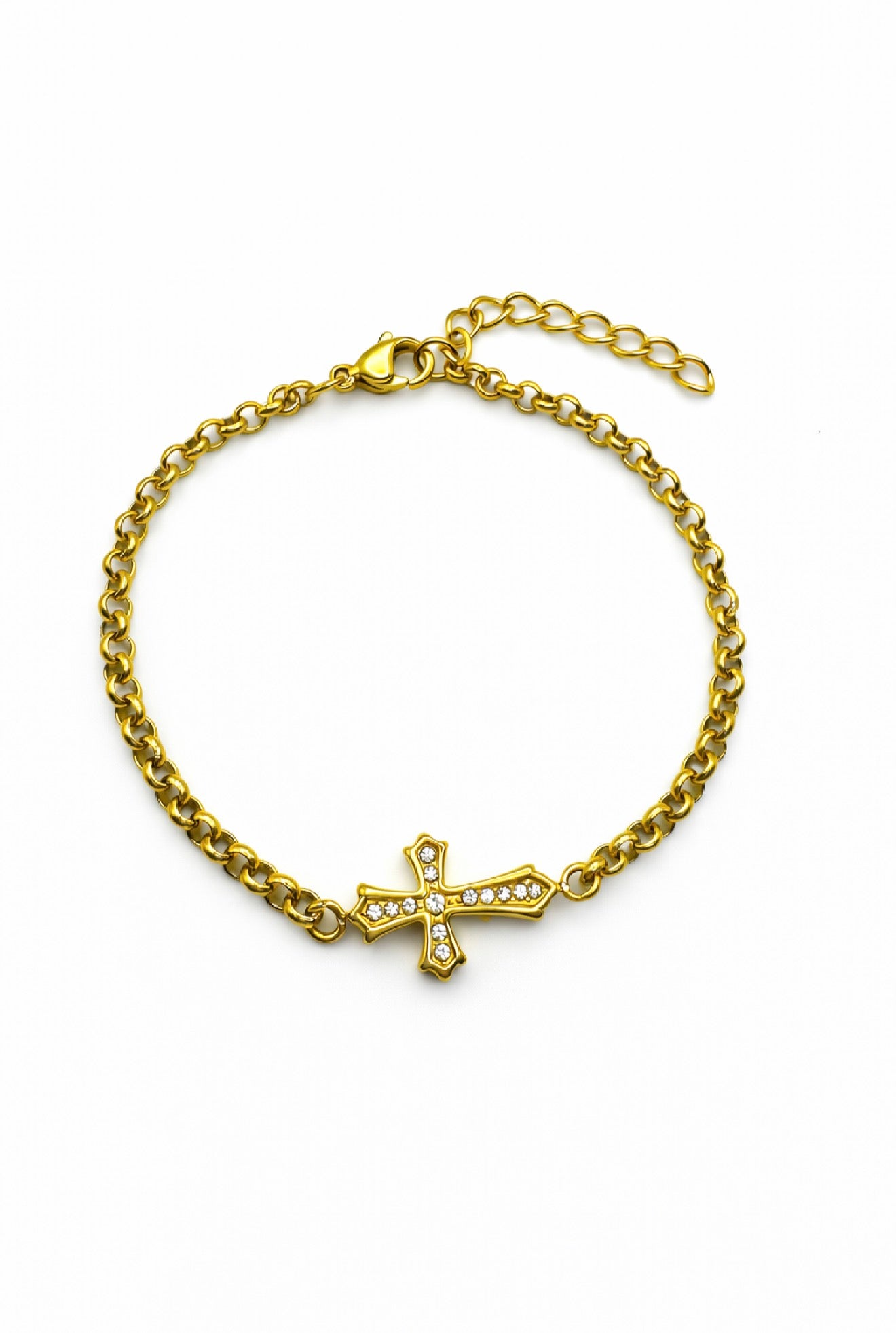 DIAMOND CROSS BRACELET