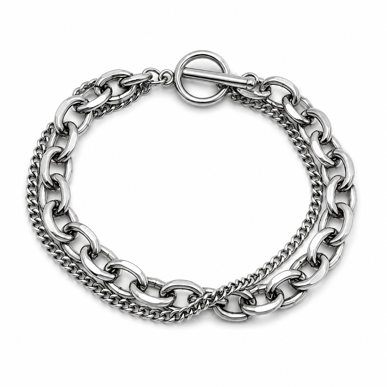 DOUBLE LAYER CHAIN BRACELET