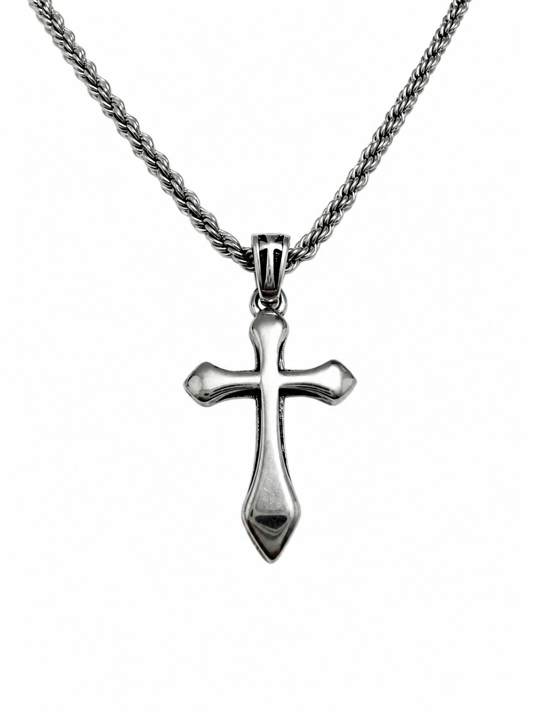 HALO CROSS NECKLACE