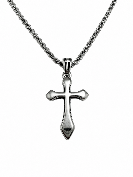 HALO CROSS NECKLACE