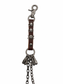 LEATHER SKULL CHAIN BELT