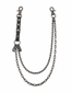 LEATHER SKULL CHAIN BELT