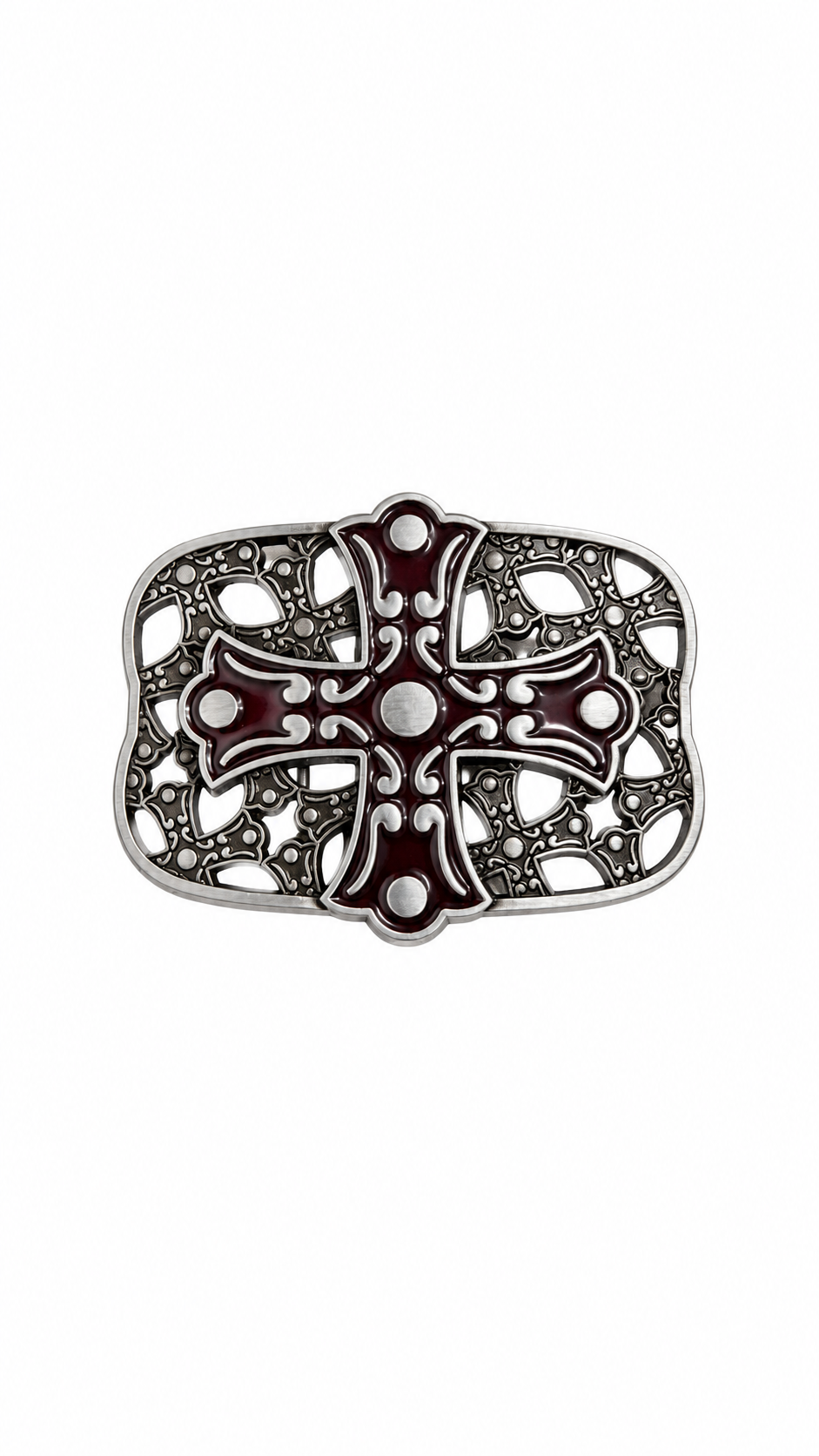 CRIMSON CROSS BUCKLE