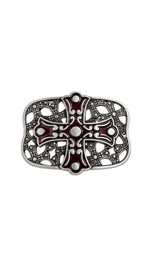 CRIMSON CROSS BUCKLE