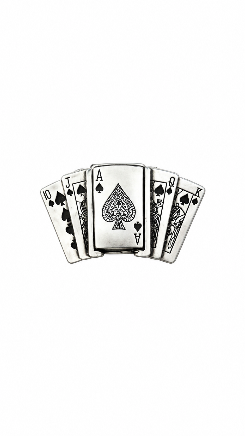 PLAYING CARD LIGHTER BUCKLE