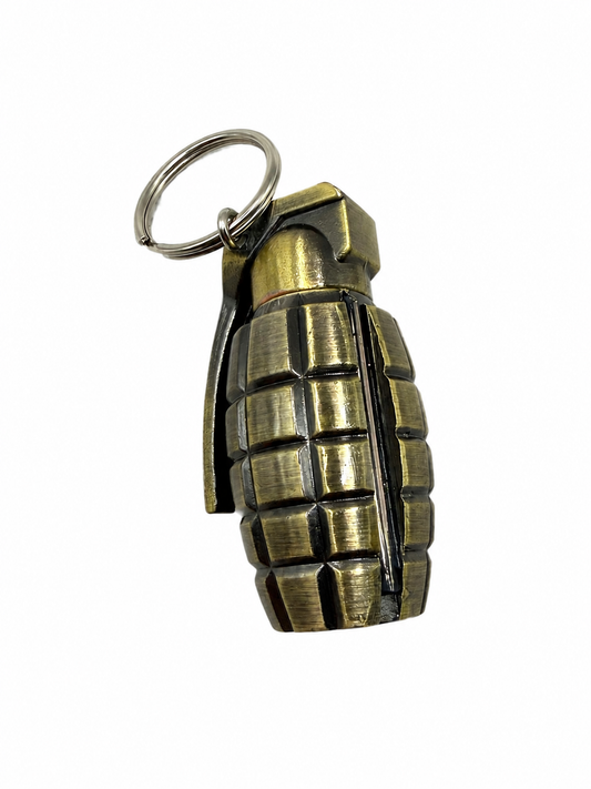 GOLDEN GRENADE KEYCHAIN LIGHTER
