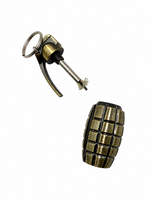GOLDEN GRENADE KEYCHAIN LIGHTER