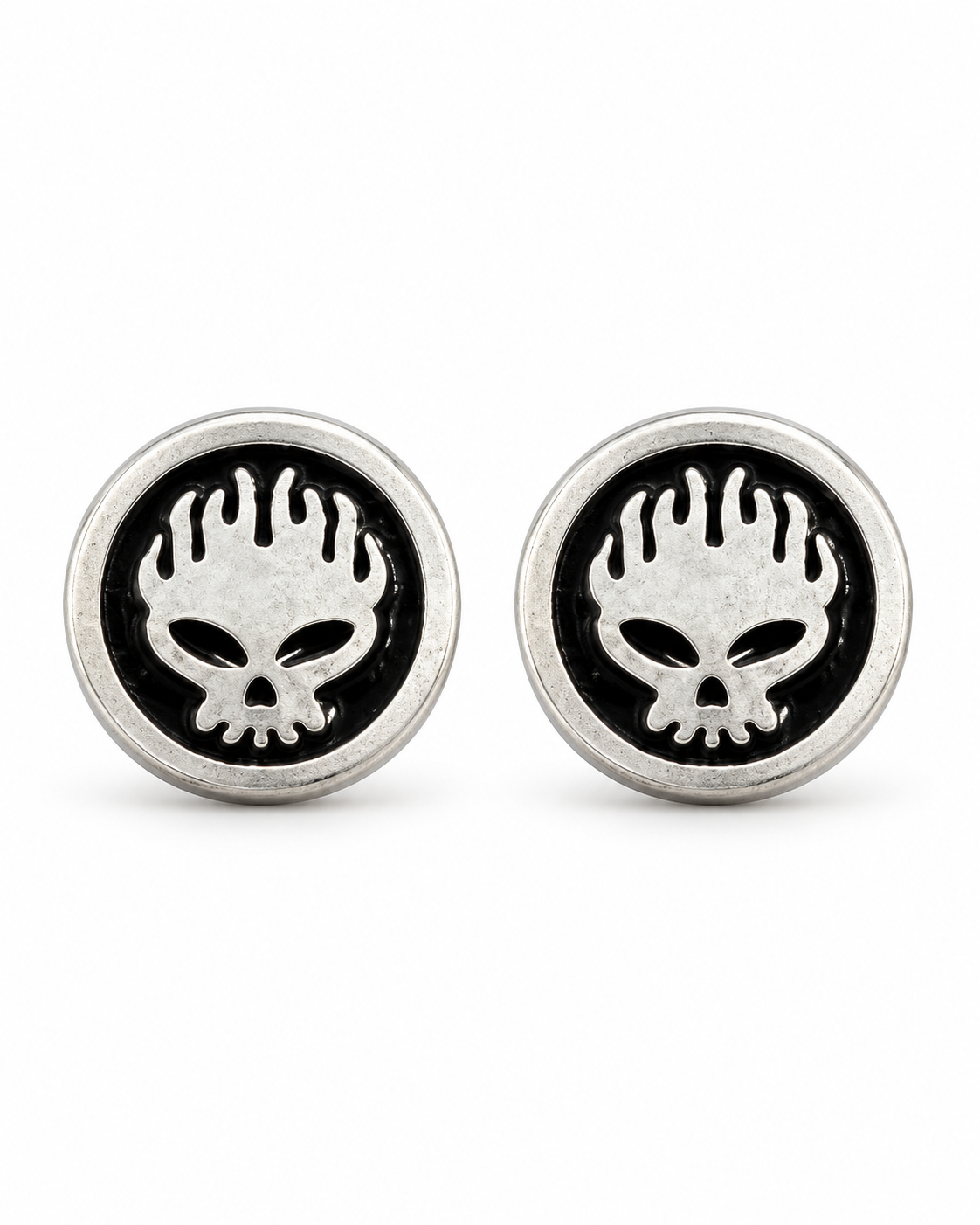 FLAME SKULL EARRINGS