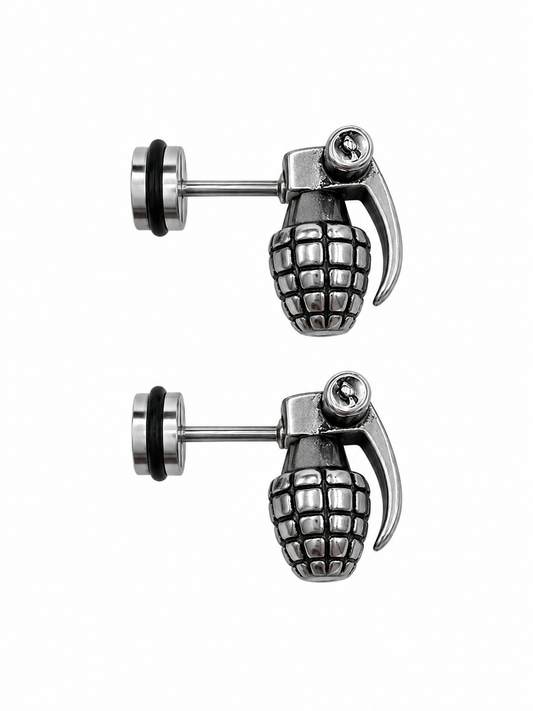 GRENADE STUD EARRINGS
