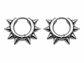 SPIKED HOOP EARRINGS