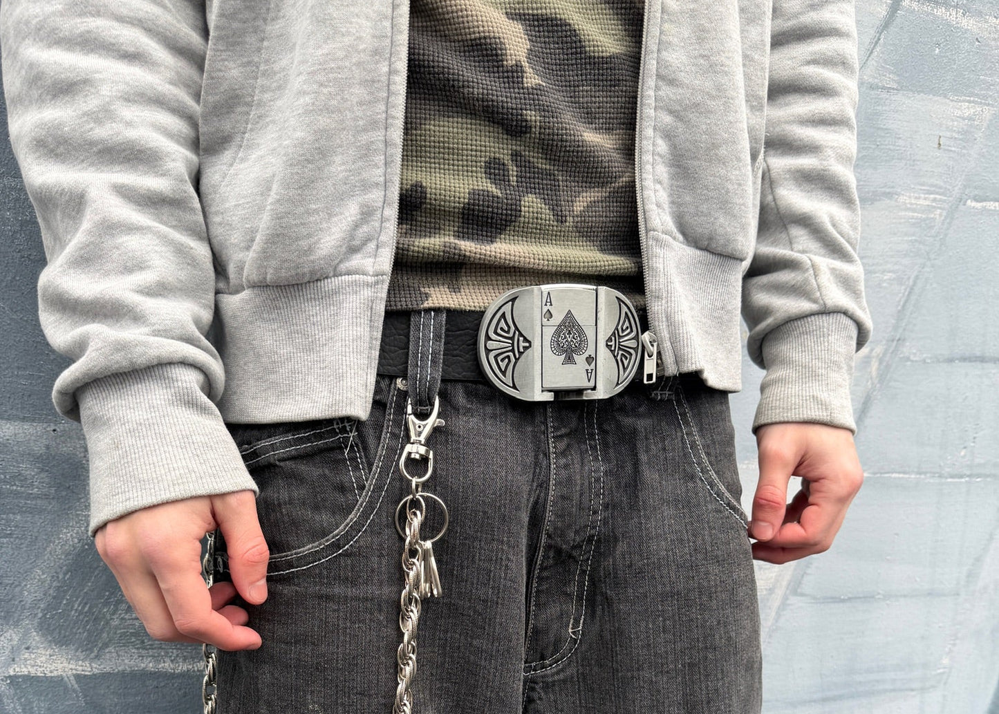 ACE OF SPADES LIGHTER BELT