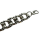 SILVER SKULL CUBAN BRACELET