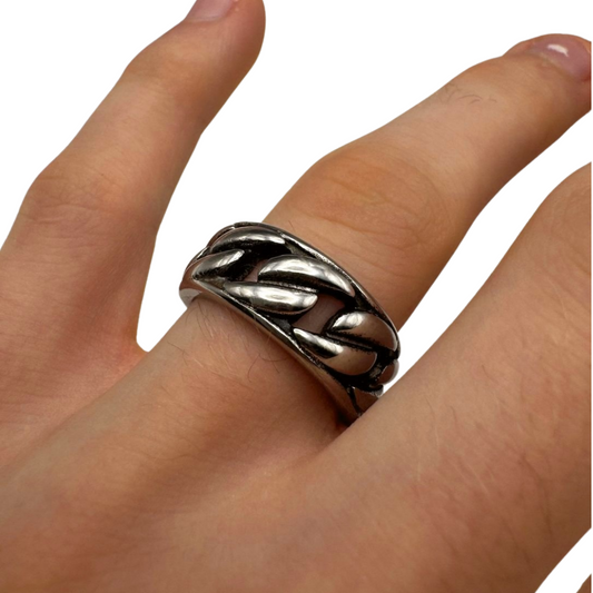 SILVER SPIRAL RING